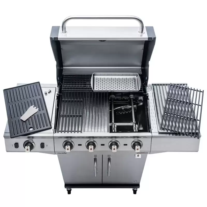 Gratar pe gaz din inox char-broil performance pro s 4, grile din fonta, tru-infrared 468504422