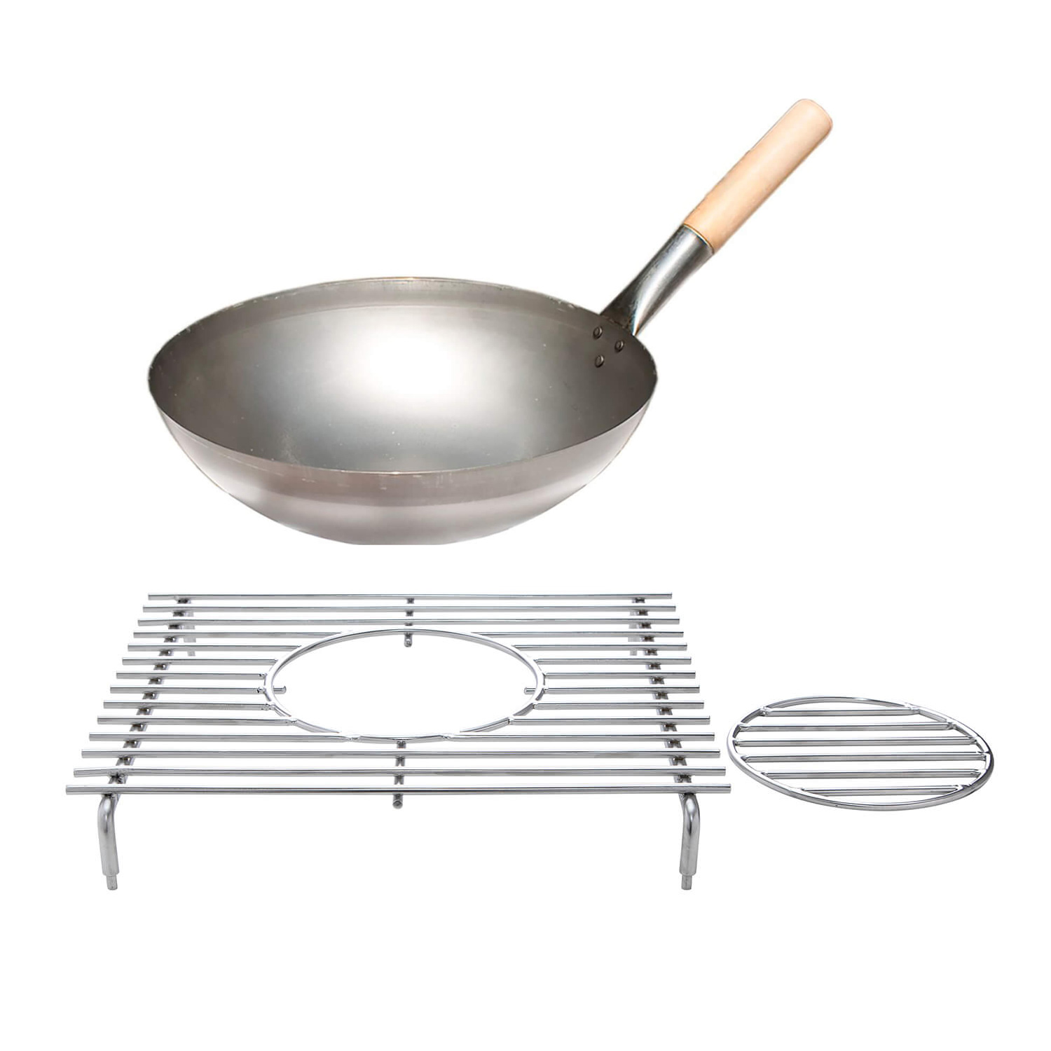 Inserție de vesela din oțel inoxidabil (cu orificiu) pentru plită laterală/arzător pentru chef s/m/l/xl