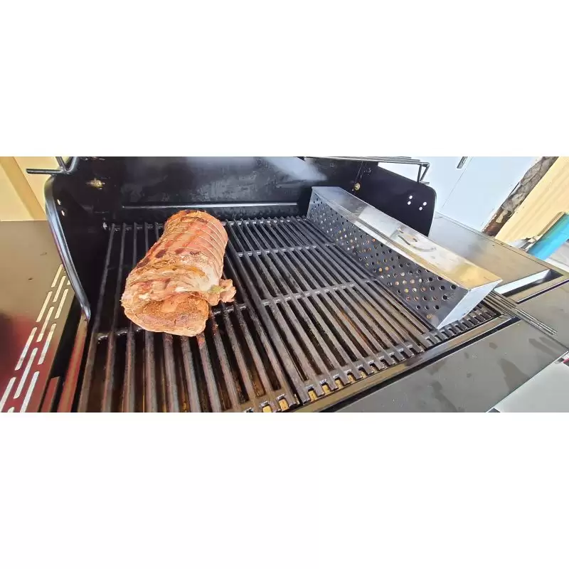 Gratar pe gaz din inox char-broil professional core b 3, grile din fonta, tru-infrared 140915
