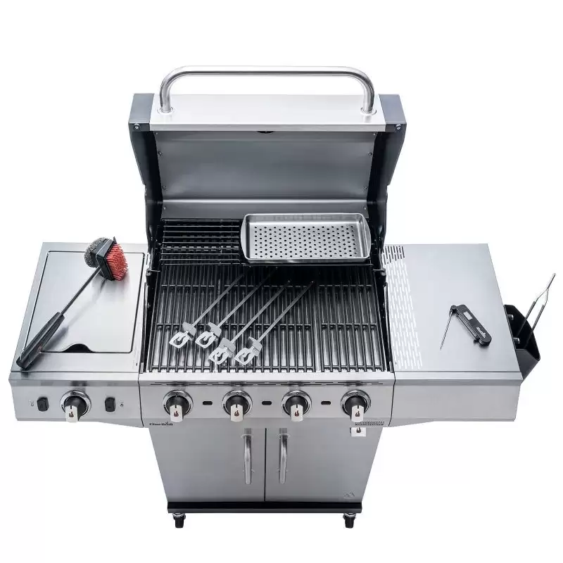 Gratar pe gaz din inox char-broil performance pro s 4, grile din fonta, tru-infrared 468504422