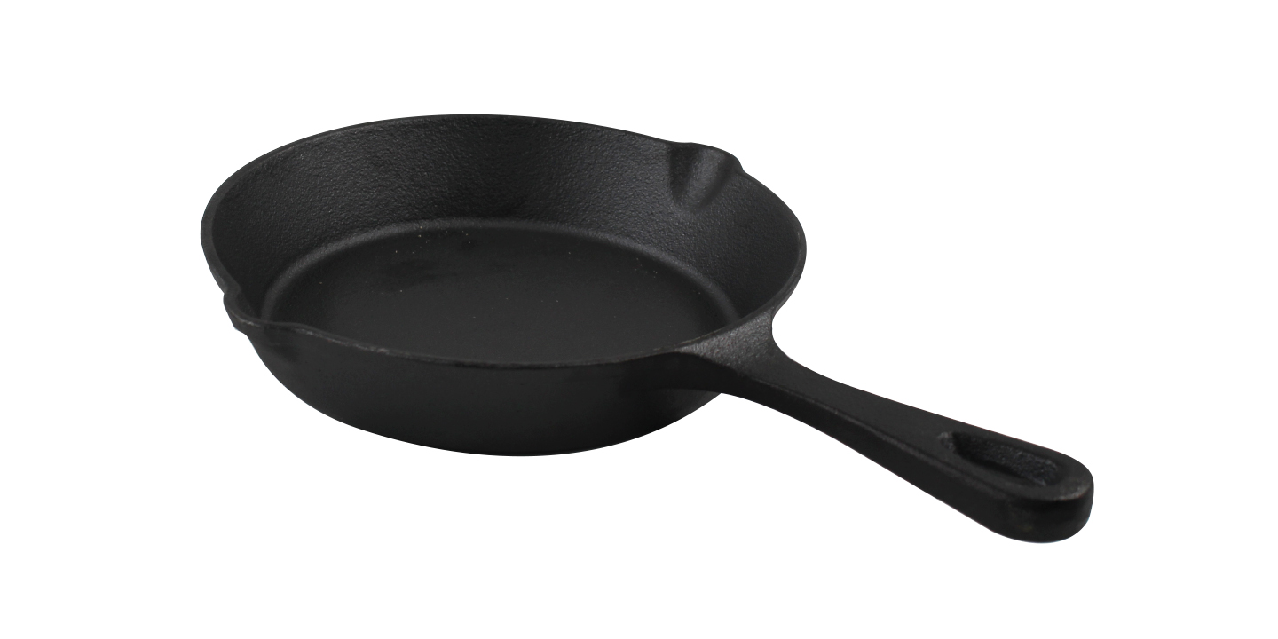 Cast iron frying pan with handle, 17cm