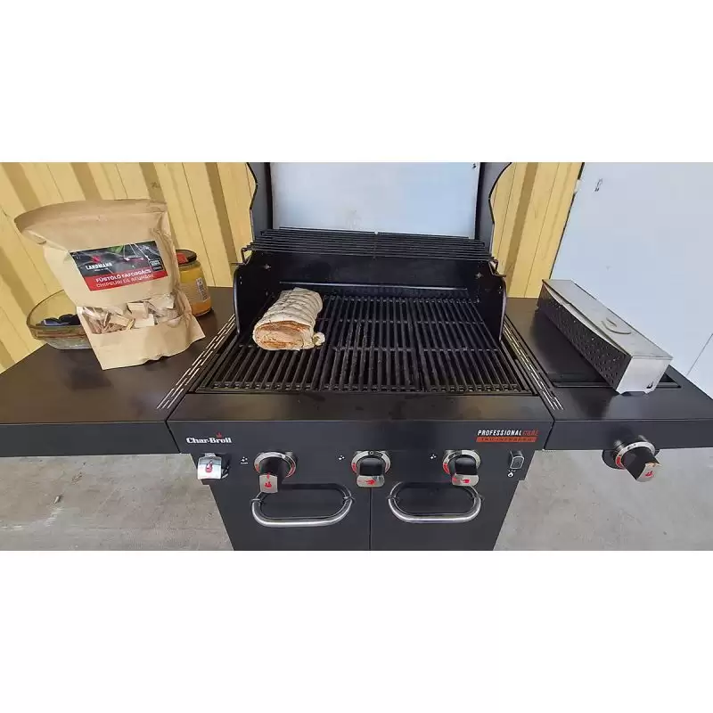 Gratar pe gaz din inox char-broil professional core b 3, grile din fonta, tru-infrared 140915