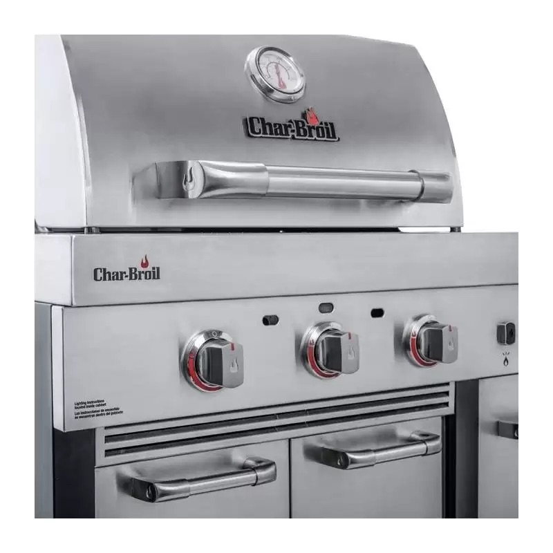 Bucatarie exterioara modulara char-broil ultimate 3200 140906 tru-infrared gratar pe gaz 3 arzatoare inox non-magnetic