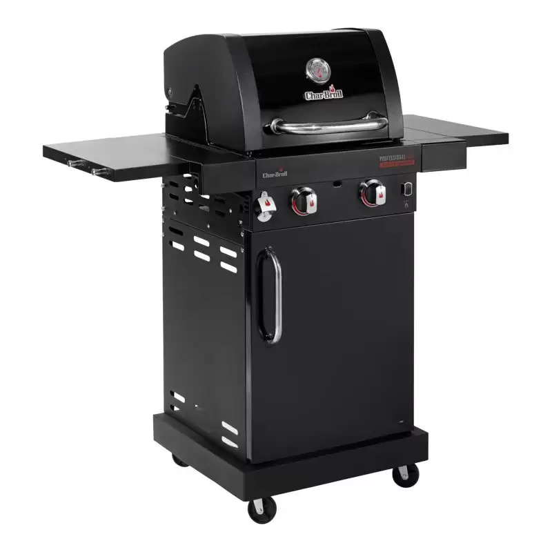 Gratar pe gaz din inox char-broil professional core b 2, grile din fonta, tru-infrared 140914