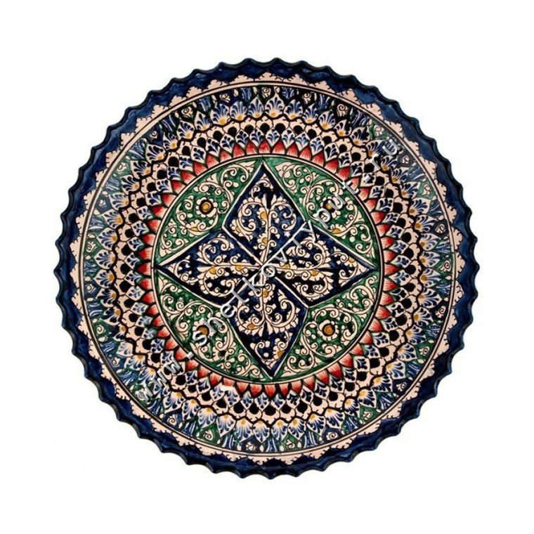 Plate w/wavy rims 25 cm