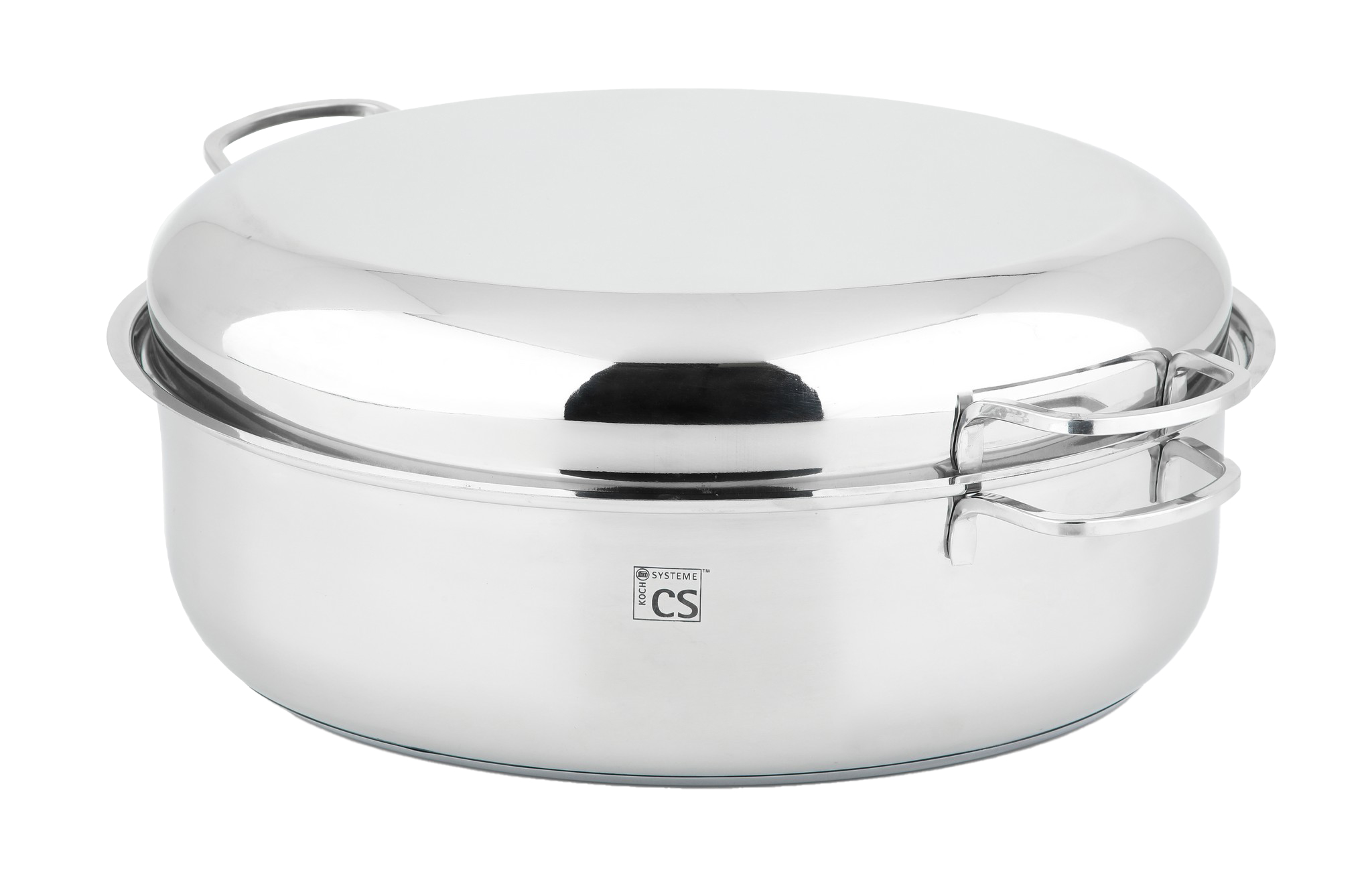 Saucepan with lid stainless steel frying pan D38, H25,5cm, TRIER