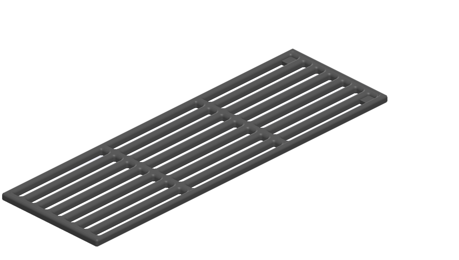 Cast iron grid narrow -15×46 cm- for all'grill model chef s