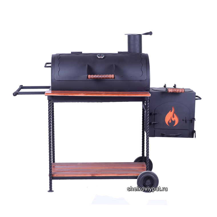 Smoker, barbeque-grill, mangal and stove for kazan mini