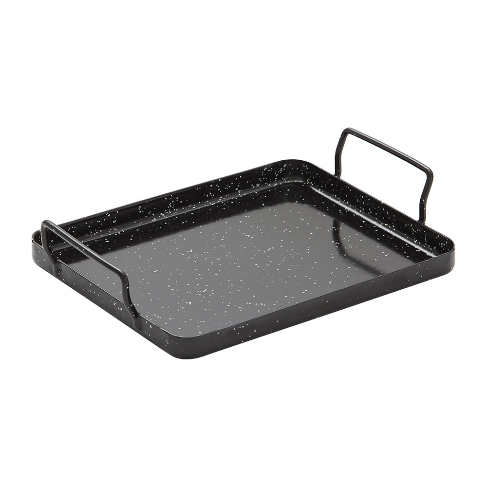 Enamel grill tray 26x30x1.7 cm